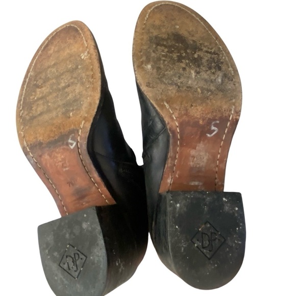 DONALD PLINER Classic Black Riding Full Length Pebble Leather Boots  SZ 7.5 - Picture 16 of 16